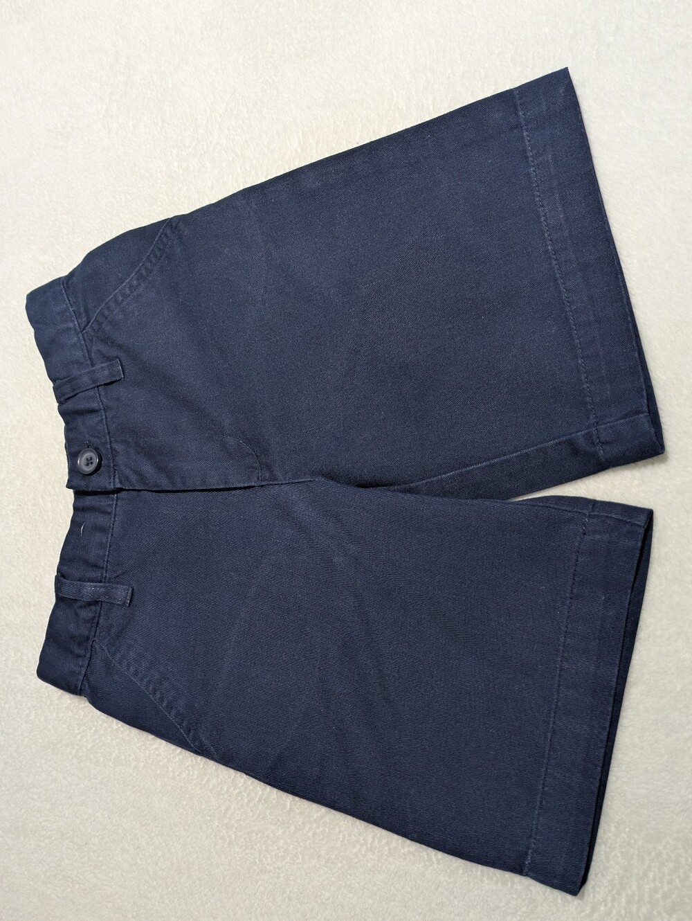 Cherokee Boys Navy Blue School Uniform Flat Front Shorts - Size 5